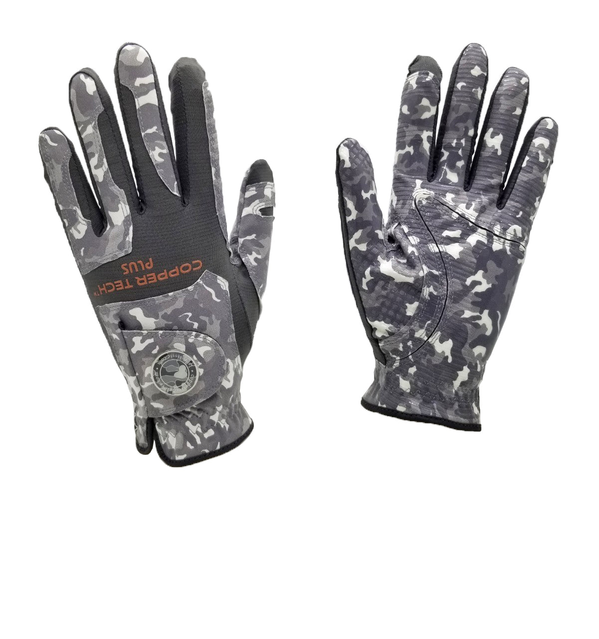 Copper Tech Plus Women Camo Theme Patriotic Golf Gloves Worn on Right Hand For Left Handed