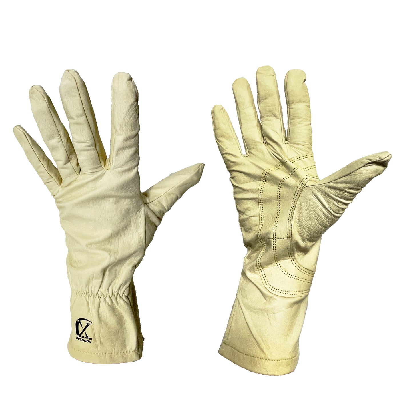 XEIR PRO Heavy Duty Goatskin Work Gloves (2 Pack)
