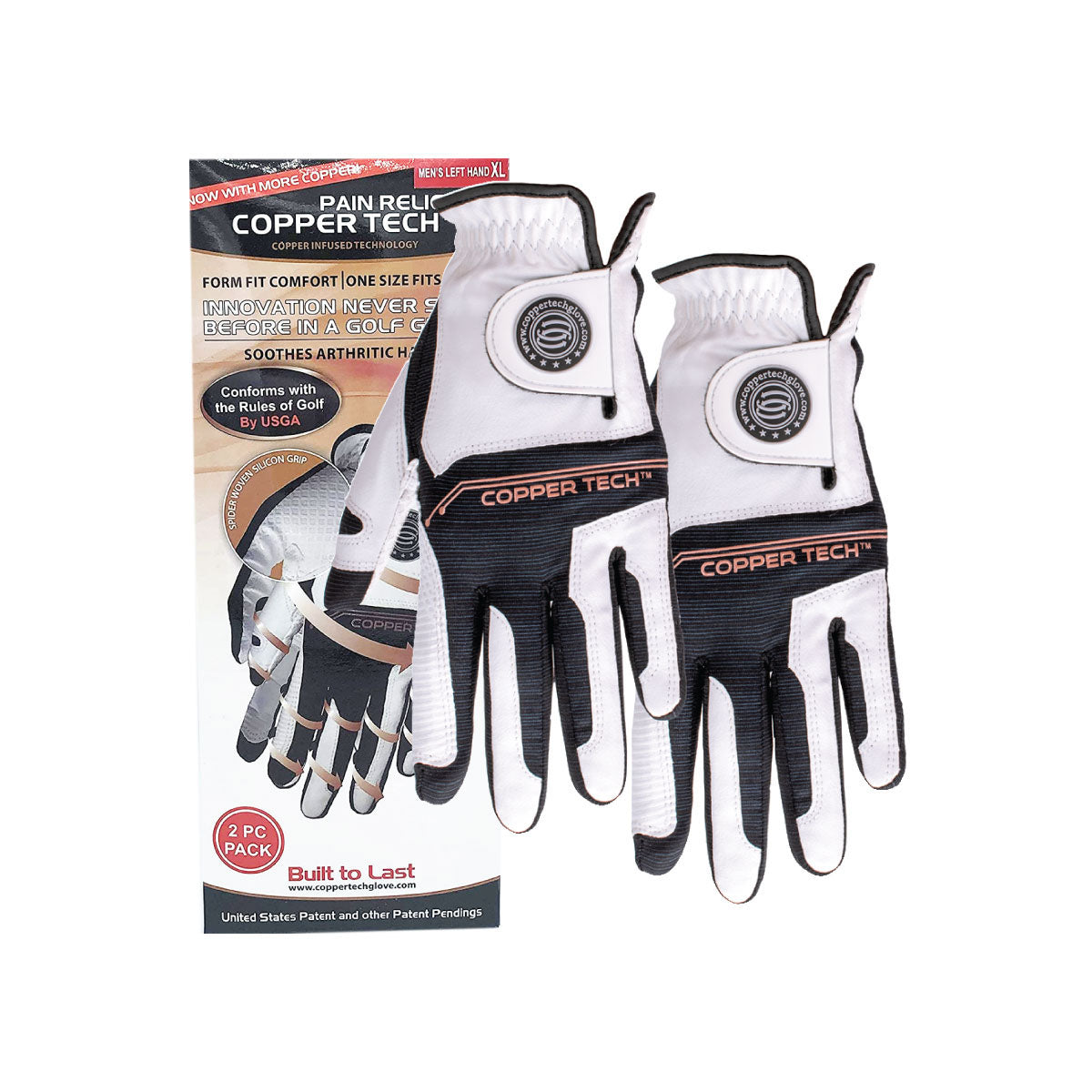 Copper Tech Women Golf Gloves (2 Pack)