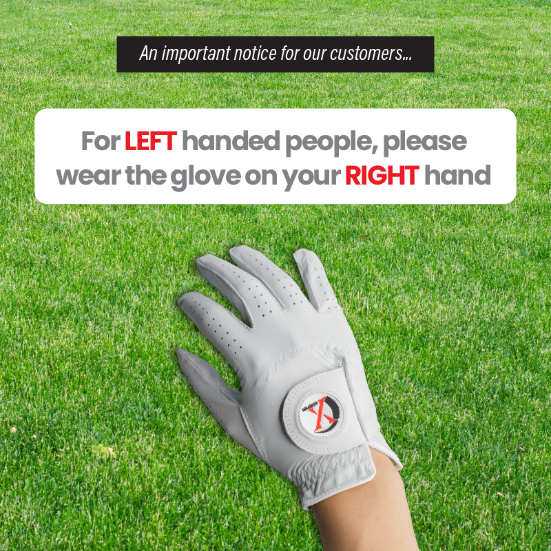 XEIR PRO Men's Death Grip Golf Gloves Worn on Right Hand for Left Handed Golfer 2 pack