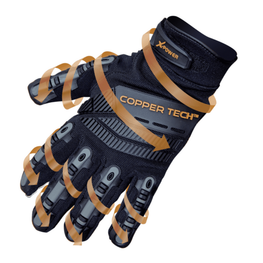 Copper Tech X-Power Master Pro | Heavy-Duty Workman, Mechanics, Safety Work Gloves