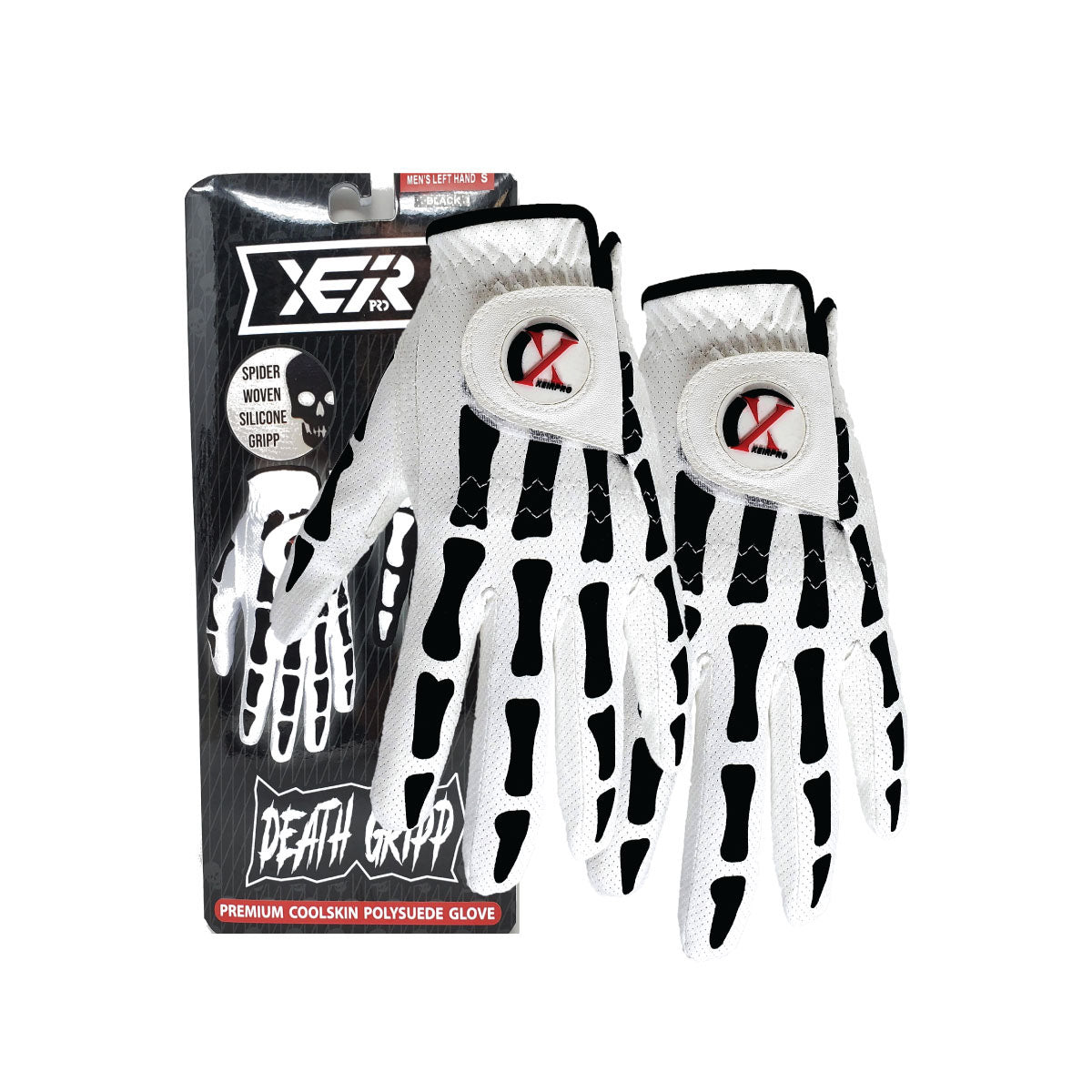 XEIR PRO Men's Death Grip Golf Gloves (2 Pack)