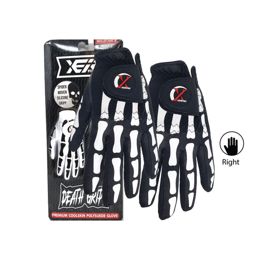 XEIR PRO Men's Death Grip Golf Gloves Worn on Right Hand for Left Handed Golfer 2 pack