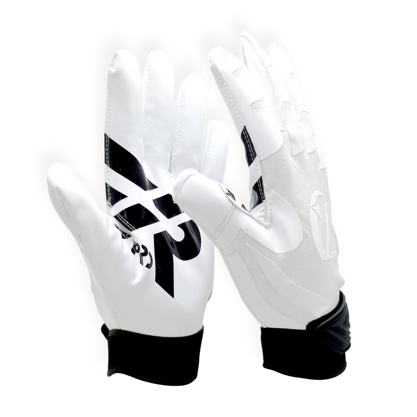 XEIR PRO Football Receiver Gloves (Adult Size) - White