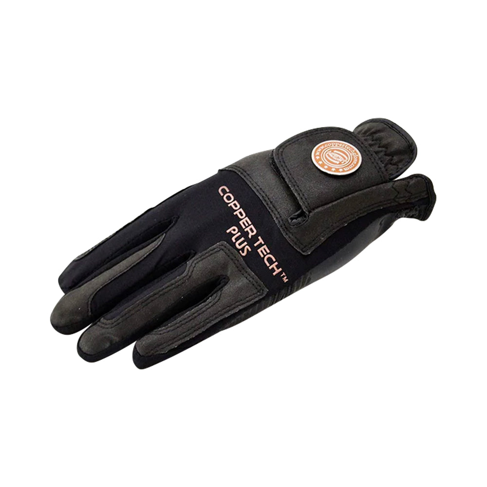 Men's Copper Tech Plus Golf Glove - Black/Black