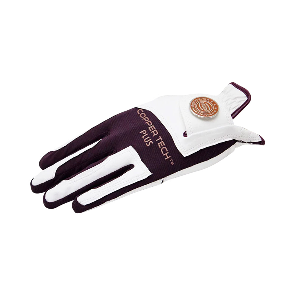 Women's Copper Tech Plus Golf Glove - White/Purple