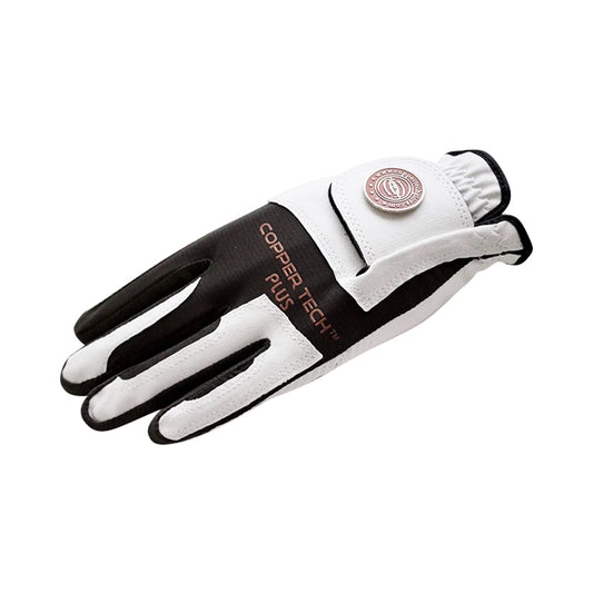 Women's Copper Tech Plus Golf Glove - White/Black