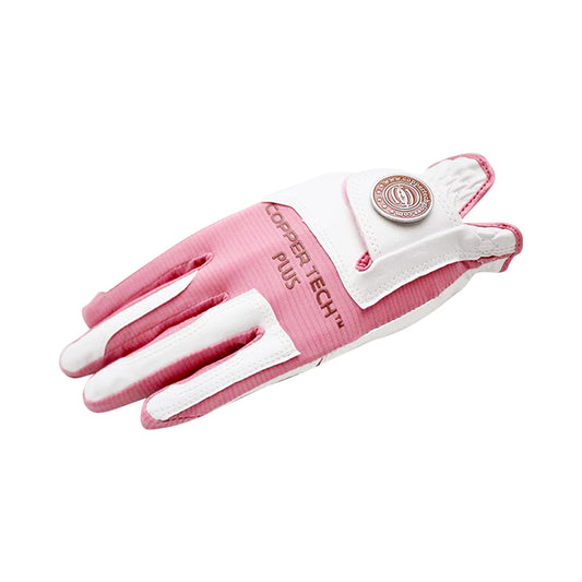 Women's Copper Tech Plus Golf Glove - White/Pink