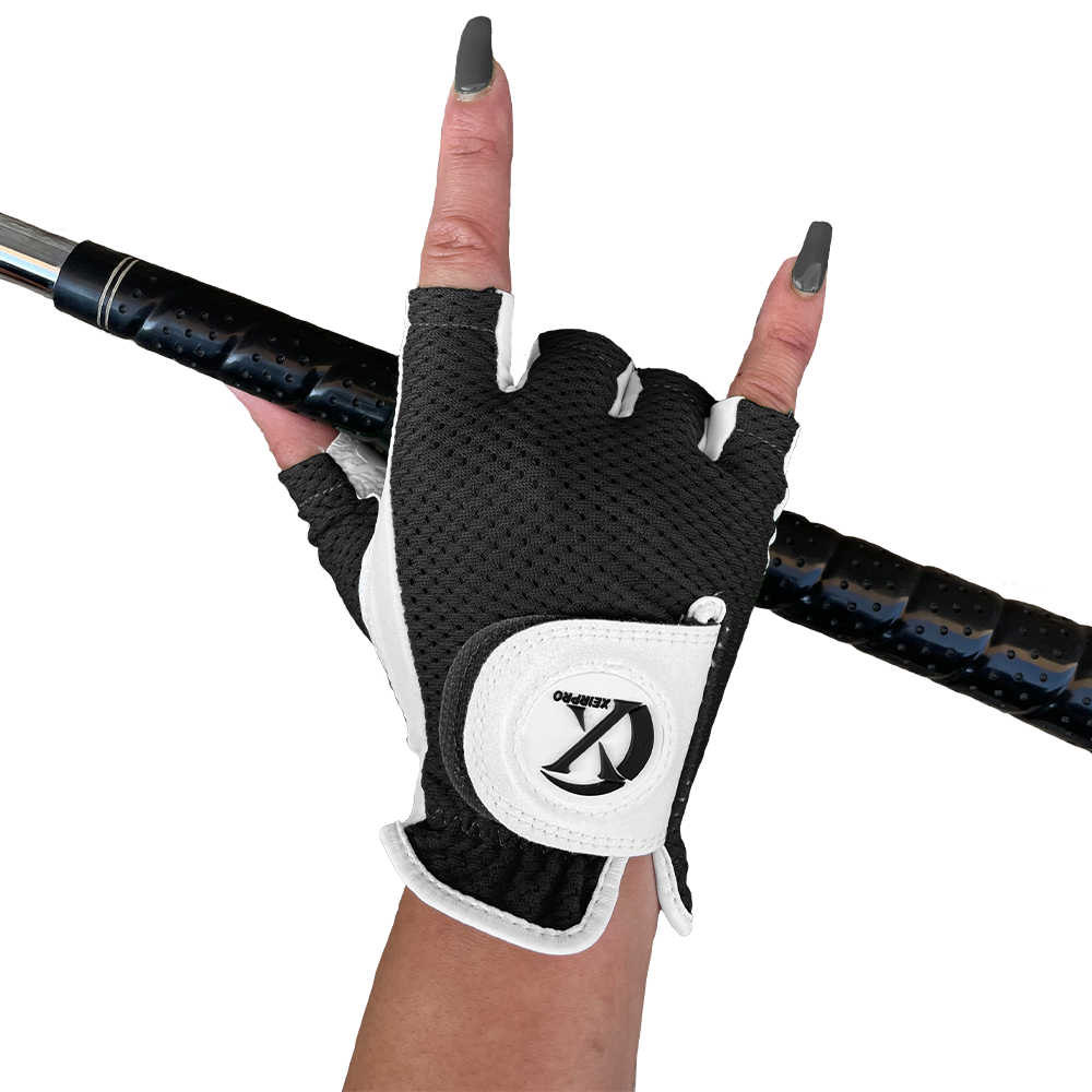 XEIR PRO Women's Cool Skin Mesh Half Golf Glove